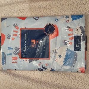 New vinyl tablecloth size 60in round